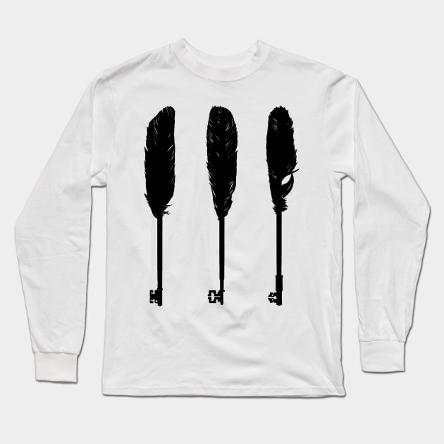 keys/ feathers Long Sleeve T-Shirt by SeamlessOo